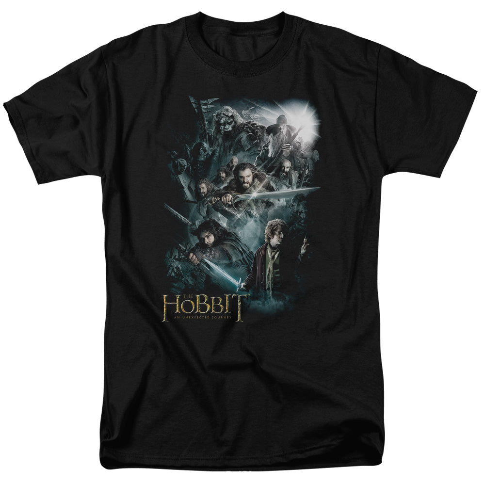 The Hobbit - Epic Adventure - Short Sleeve Adult 18/1 - Black T-shirt