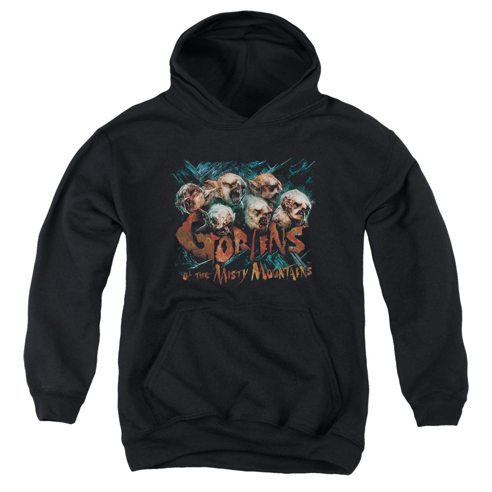 The Hobbit Misty Goblins-youth Pull-over Hoodie - Black