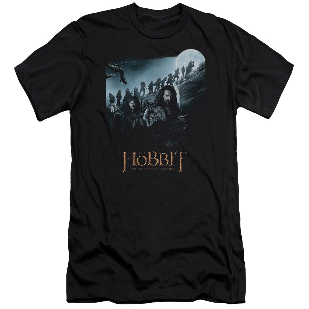 The Hobbit - A Journey-premuim Canvas Adult Slim Fit 30/1 - Black