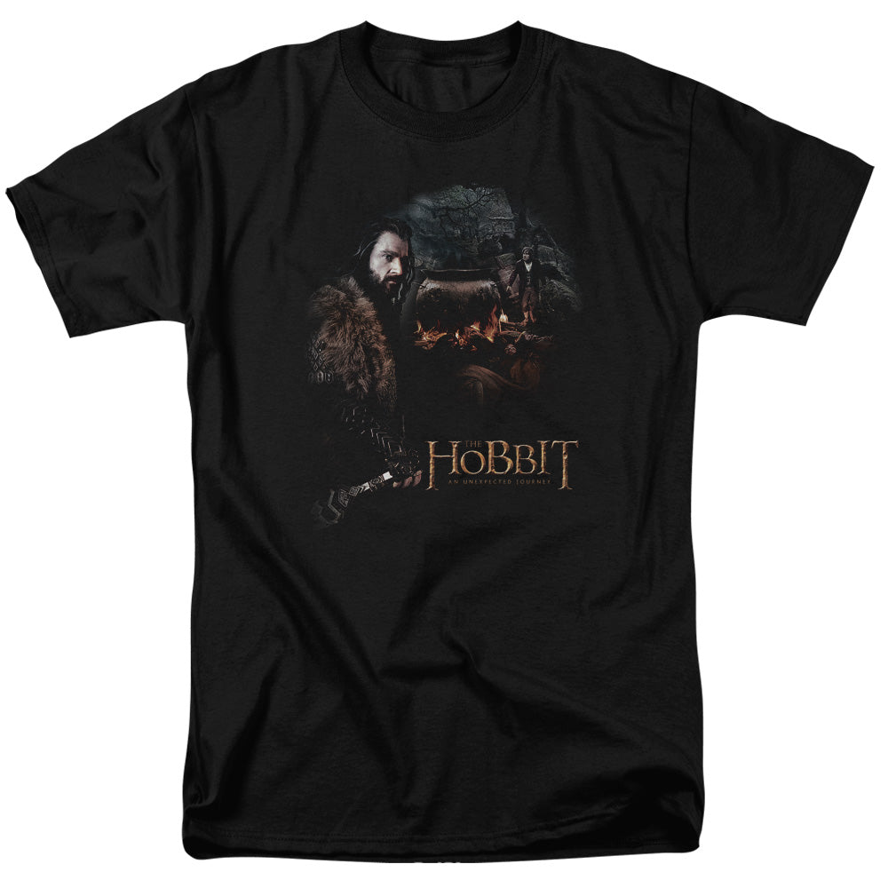 The Hobbit - Cauldron - Short Sleeve Adult 18/1 - Black T-shirt