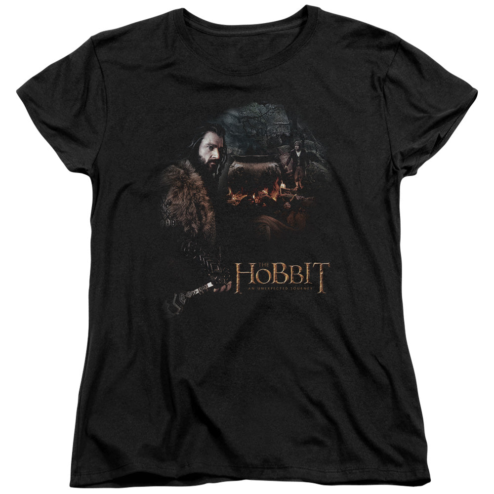 The Hobbit - Cauldron - Short Sleeve Womens Tee - Black T-shirt