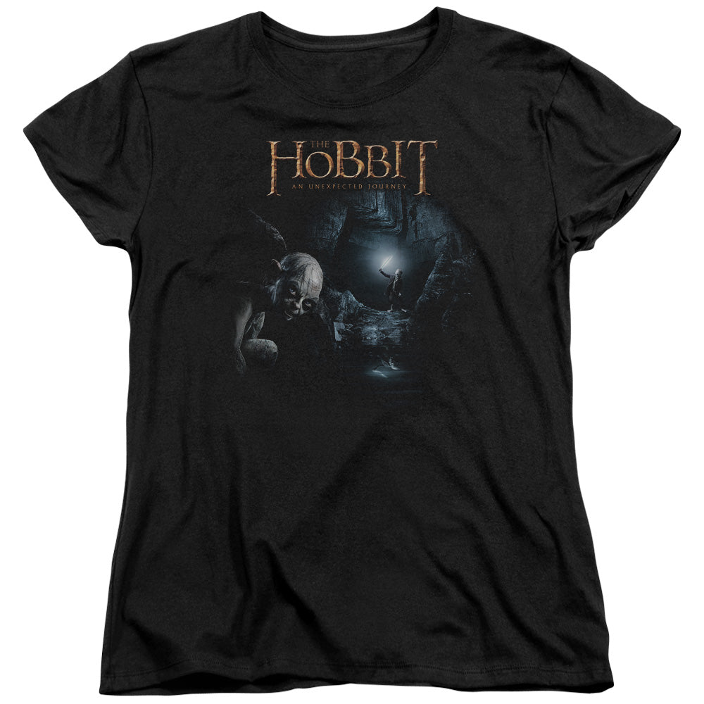 The Hobbit - Light - Short Sleeve Womens Tee - Black T-shirt