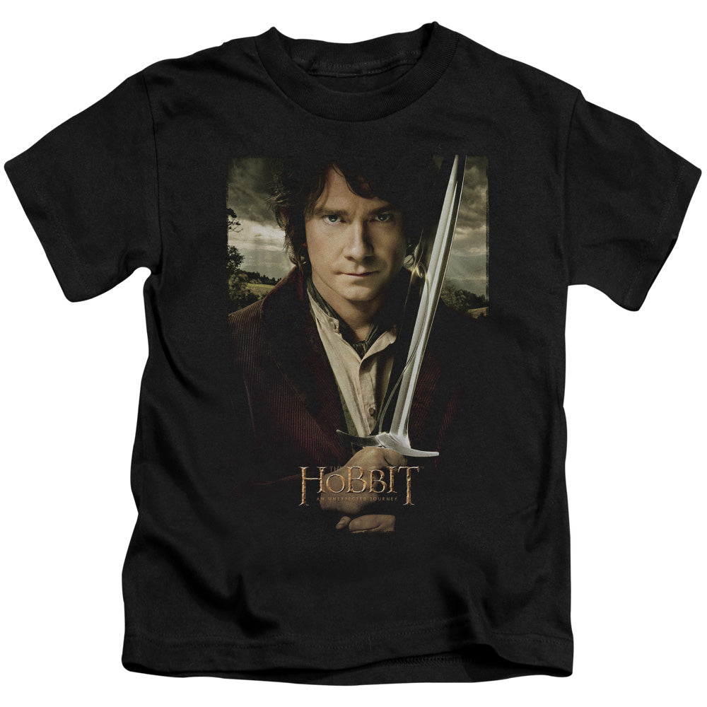 THE HOBBIT BAGGINS POSTER - S/S JUVENILE 18/1 - BLACK - T-Shirt