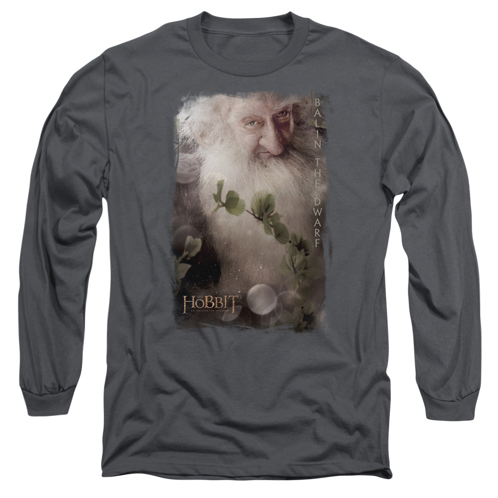 The Hobbit - Balin - Long Sleeve Adult 18/1 - Charcoal T-shirt