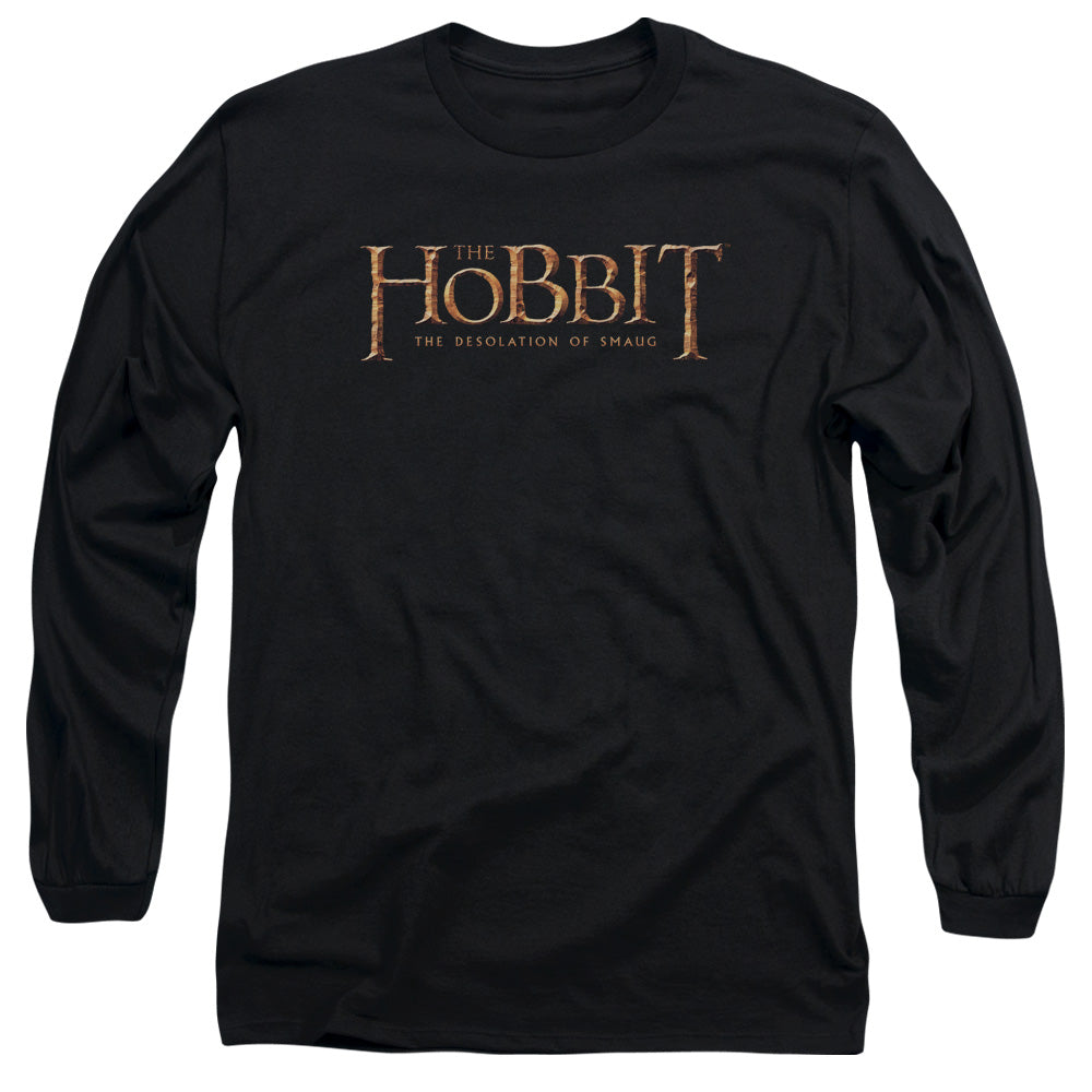 Hobbit - Logo - Long Sleeve Adult 18/1 - Black T-shirt