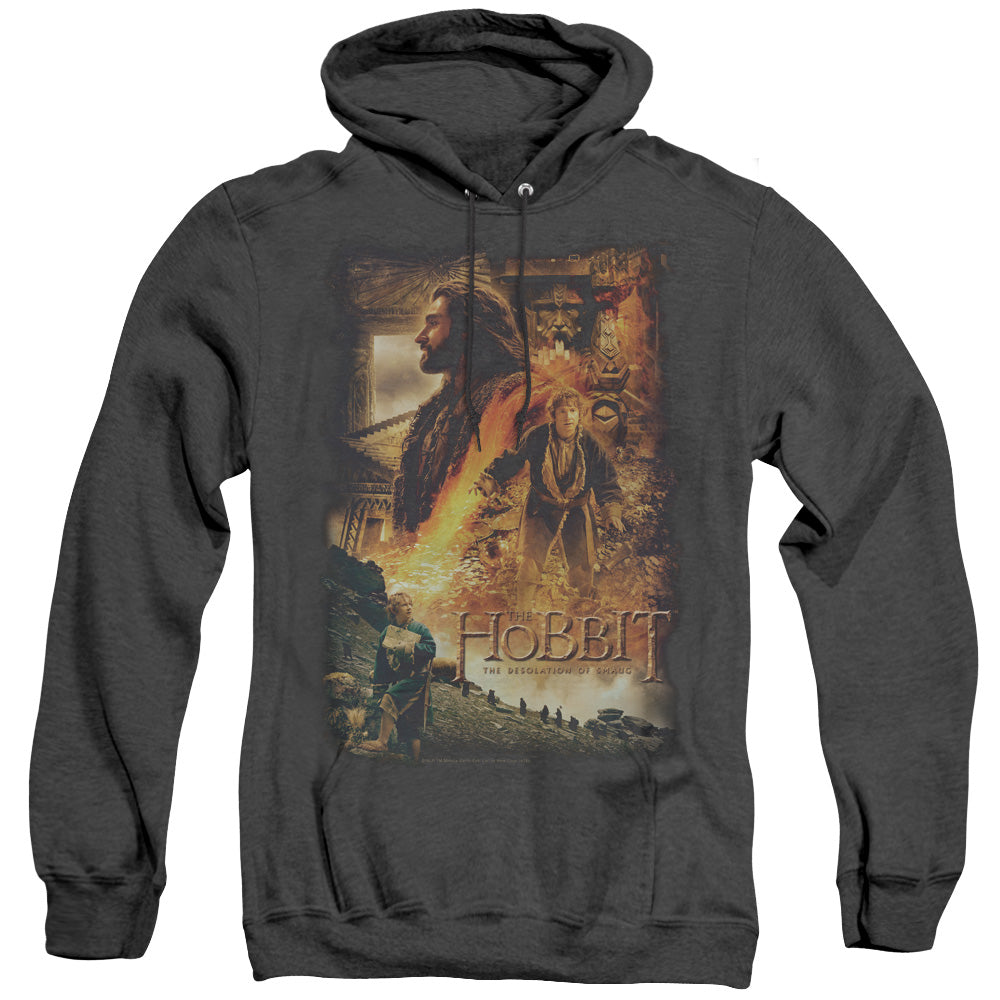 Hobbit - Golden Chamber - Adult Heather Hoodie - Black