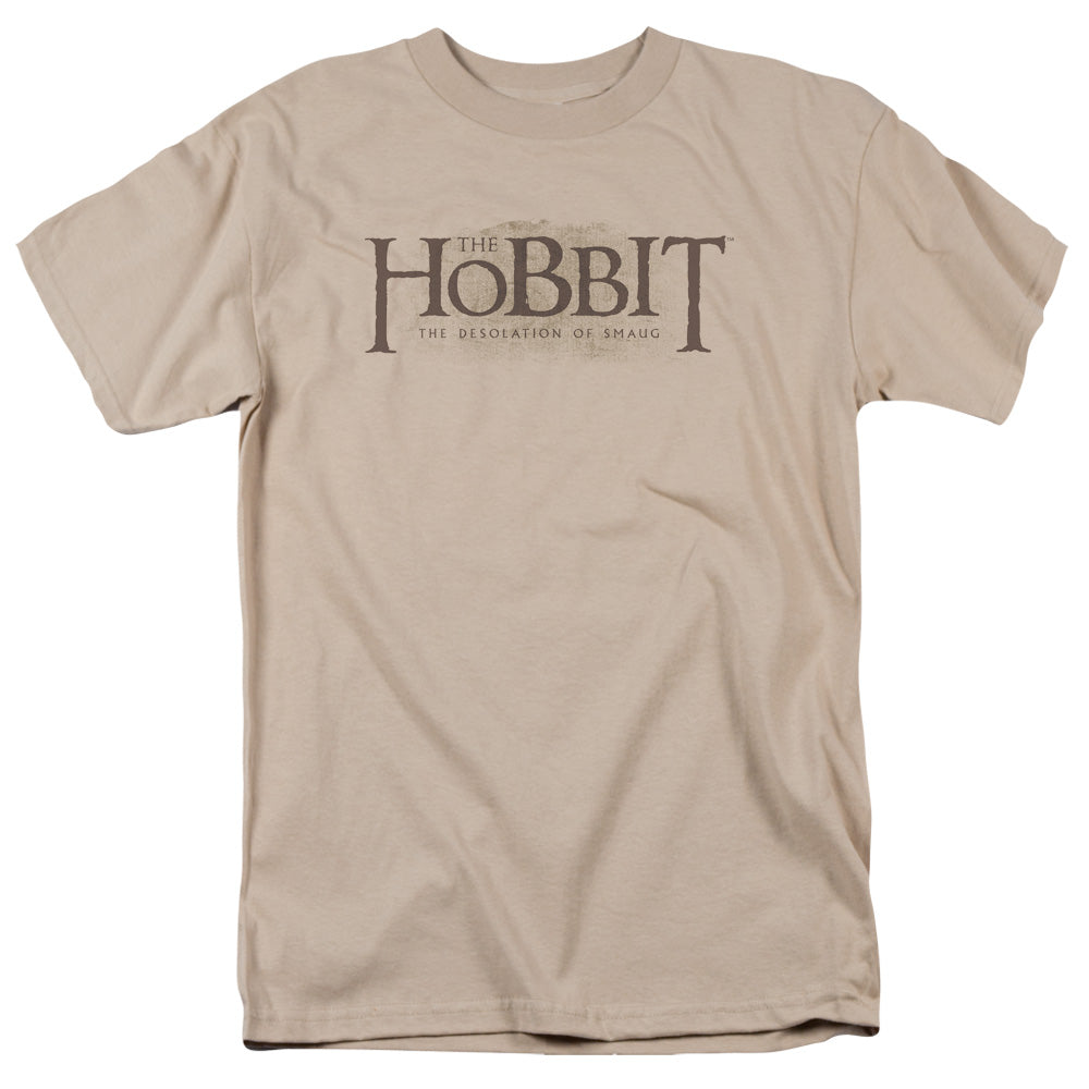 Hobbit - Textured Logo - Short Sleeve Adult 18/1 - Sand T-shirt