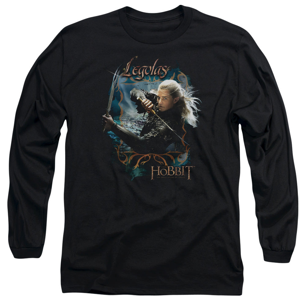 Hobbit - Knives - Long Sleeve Adult 18/1 - Black T-shirt