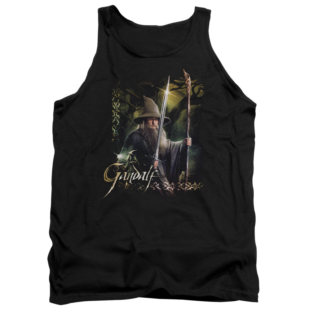 Hobbit - Sword And Staff - Adult Tank - Black