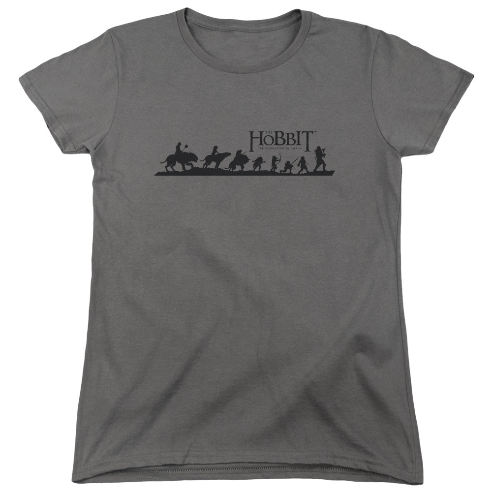 Hobbit - Marching - Short Sleeve Womens Tee - Charcoal T-shirt