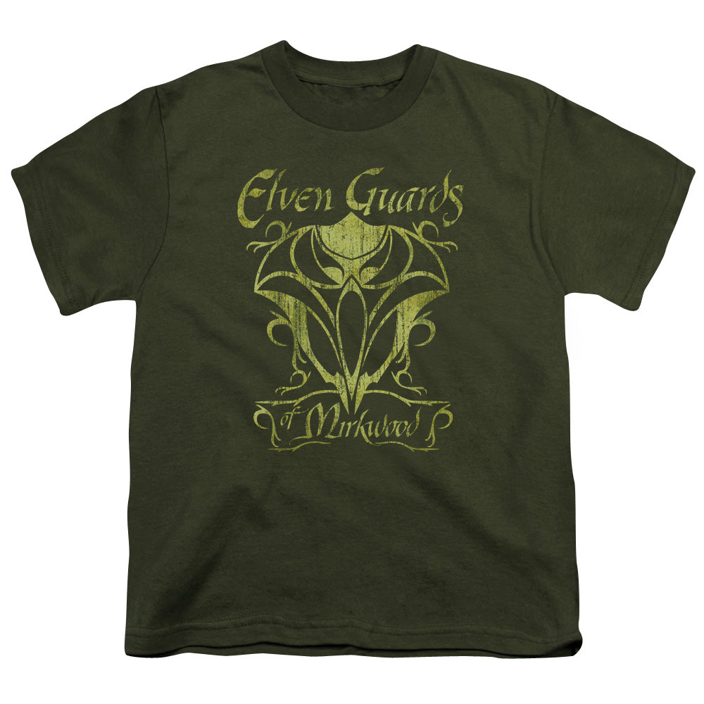 Hobbit - Guards Of Mirkwood - Short Sleeve Youth 18/1 - Military Green T-shirt