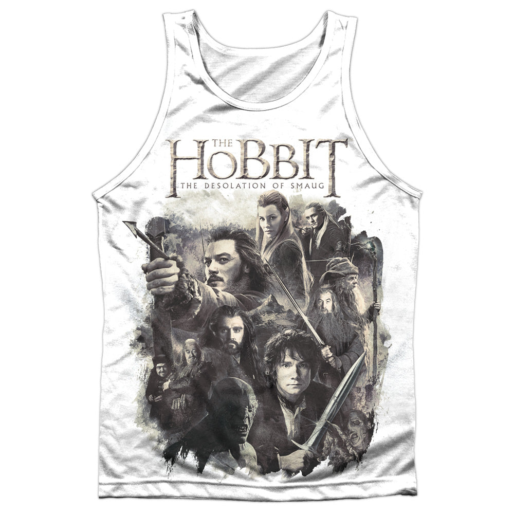 Hobbit - Hhollen Amarth - Adult 100% Poly Tank Top - White