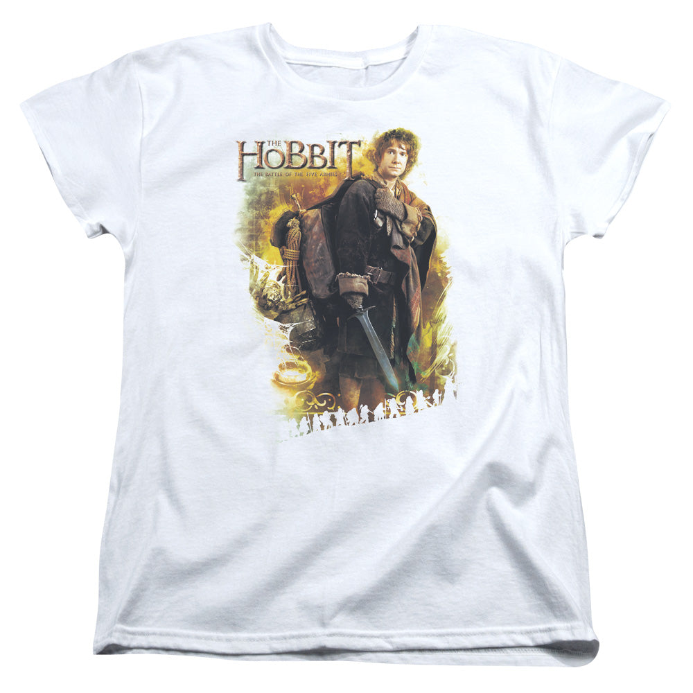 Hobbit - Bilbo - Short Sleeve Womens Tee - White T-shirt