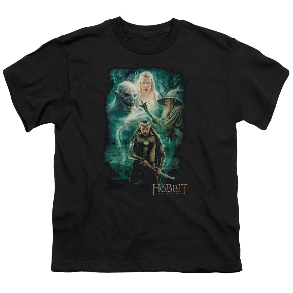 Hobbit - Elronds Crew - Short Sleeve Youth 18/1 - Black T-shirt