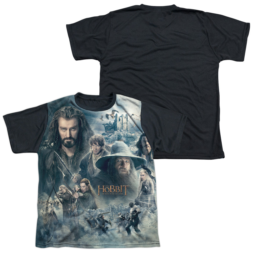 Hobbit - Epic Poster - Short Sleeve Youth White Front Black Back   - White T-shirt