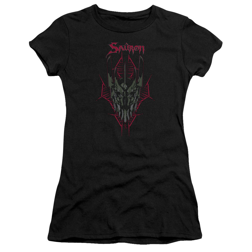 Hobbit - Evils Helm - Short Sleeve Junior Sheer - Black T-shirt