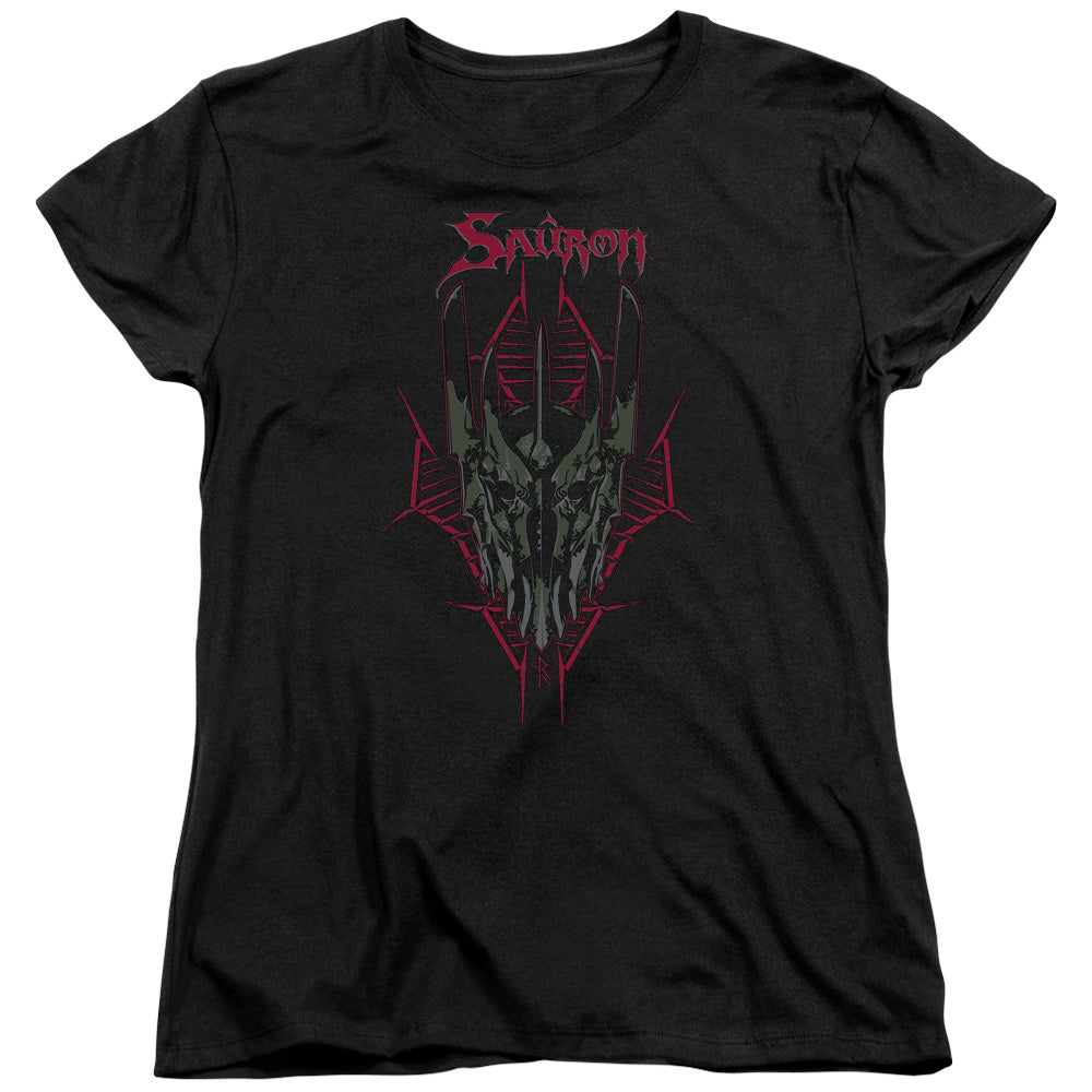 Hobbit - Evils Helm - Short Sleeve Womens Tee - Black T-shirt