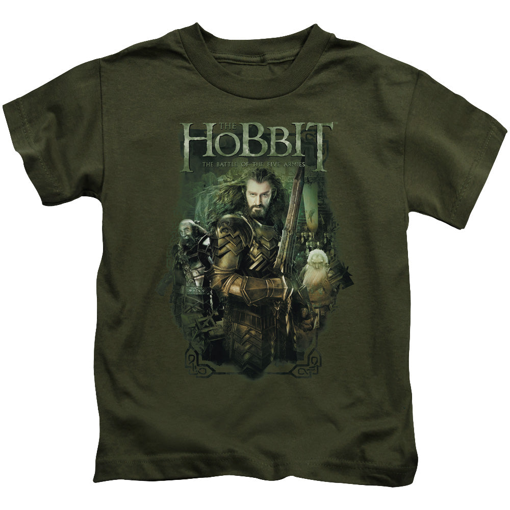 Hobbit - Thorin And Company - Short Sleeve Juvenile 18/1 - Military Green T-shirt