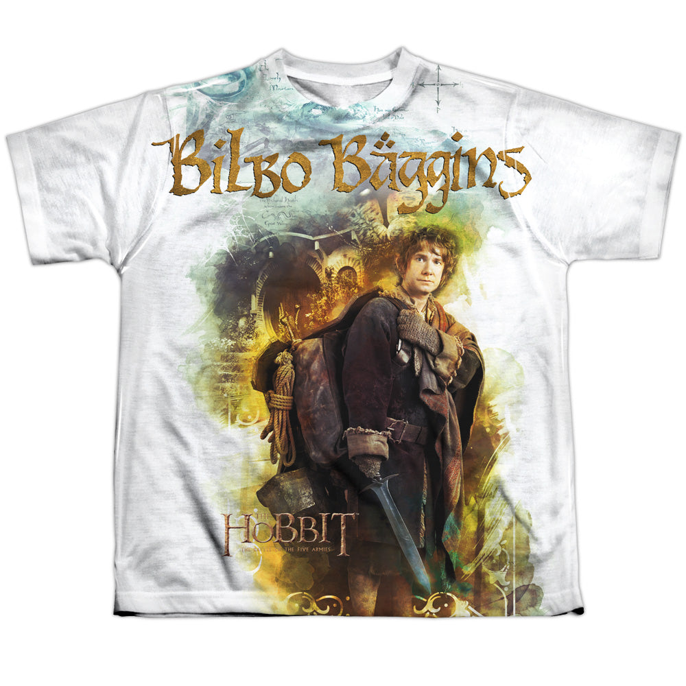 Hobbit - Bilbo - Short Sleeve Youth Poly Crew - White T-shirt