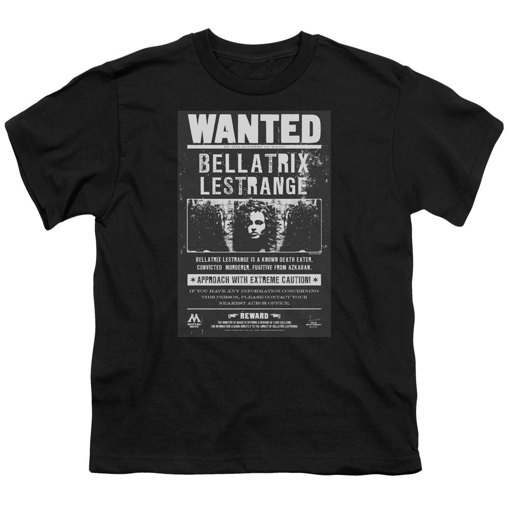 Harry Potter - Wanted Bellatrix - Short Sleeve Youth 18/1 - Black T-shirt