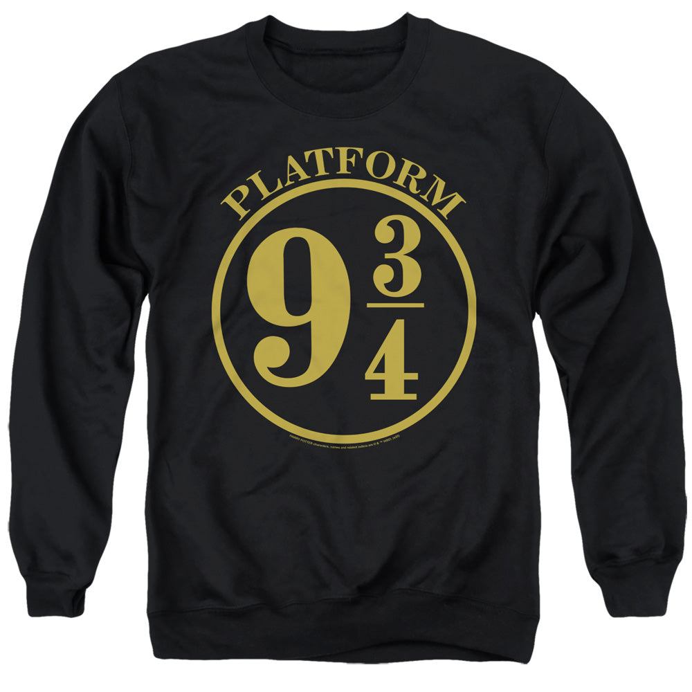 Harry Potter - 9 3/4 - Adult Crewneck Sweatshirt - Black