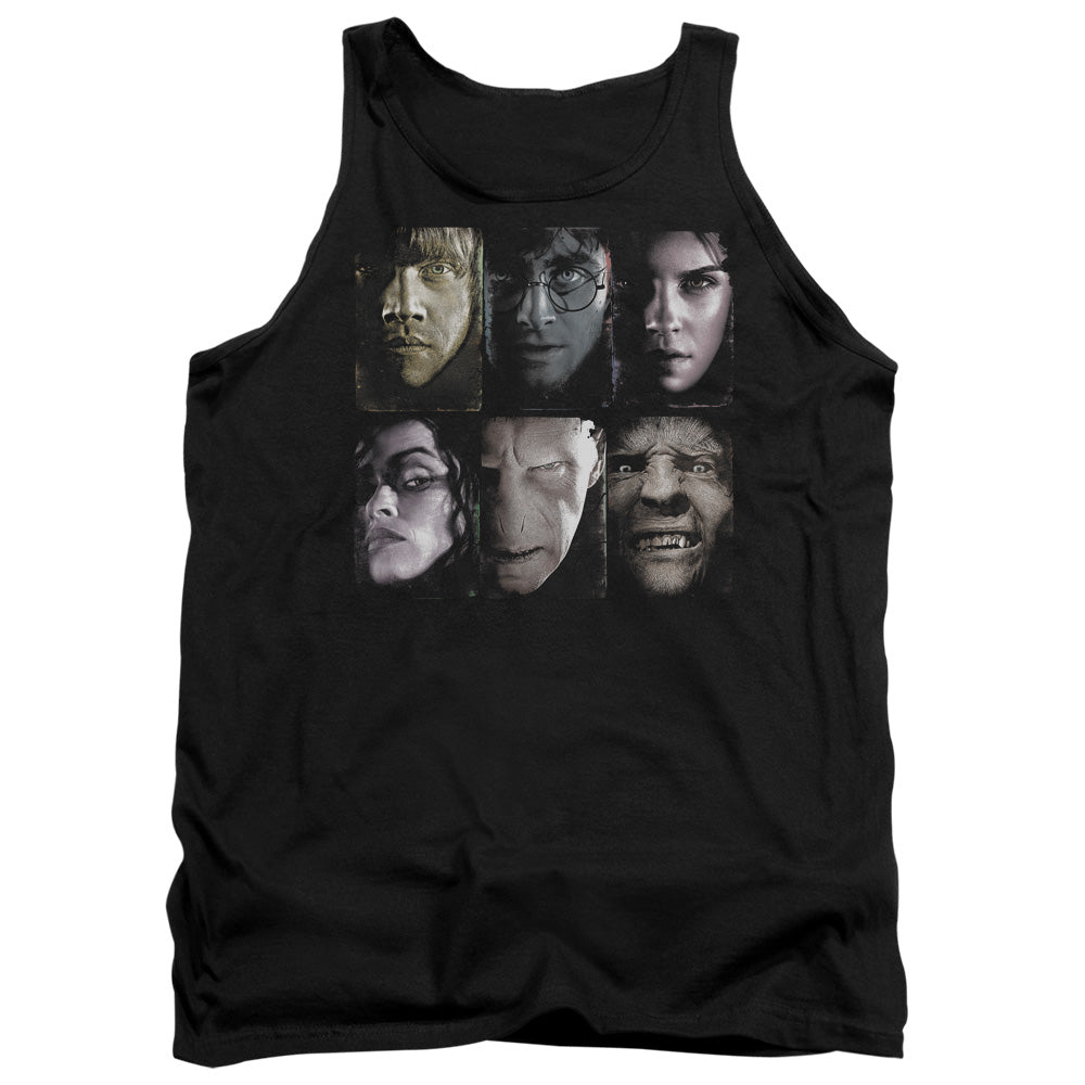 Harry Potter - Horizontal Heads - Adult Tank - Black