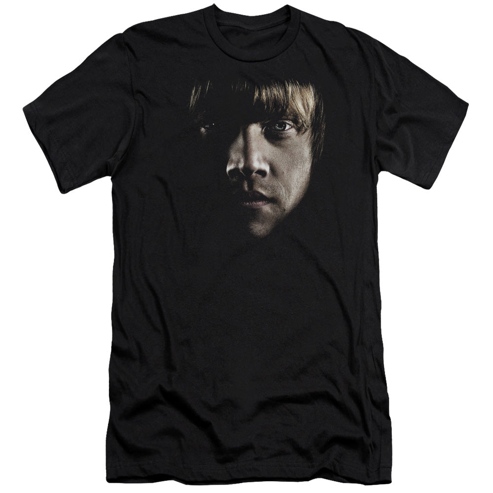 Harry Potter - Ron Poster Head - Short Sleeve Adult 30/1 - Black T-shirt