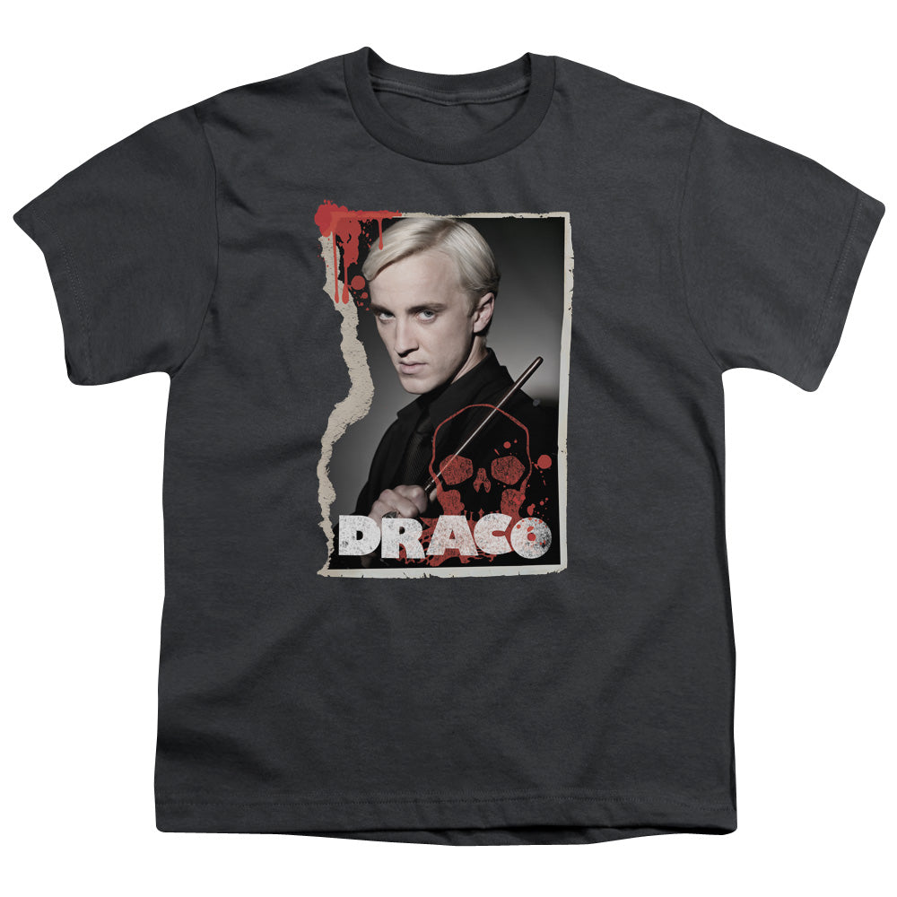 Harry Potter - Draco Frame - Short Sleeve Youth 18/1 - Charcoal T-shirt