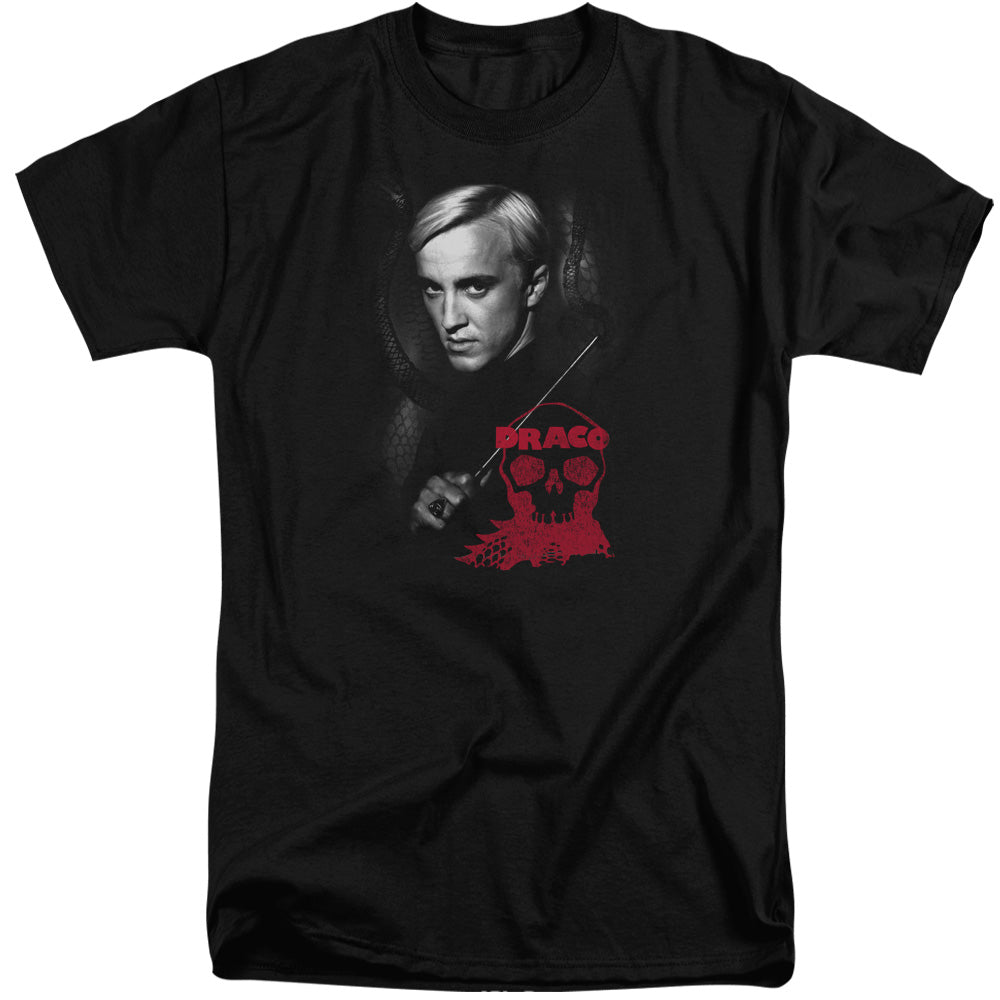 Harry Potter - Draco Portrait - Short Sleeve Adult Tall 18/1 - Black T-shirt