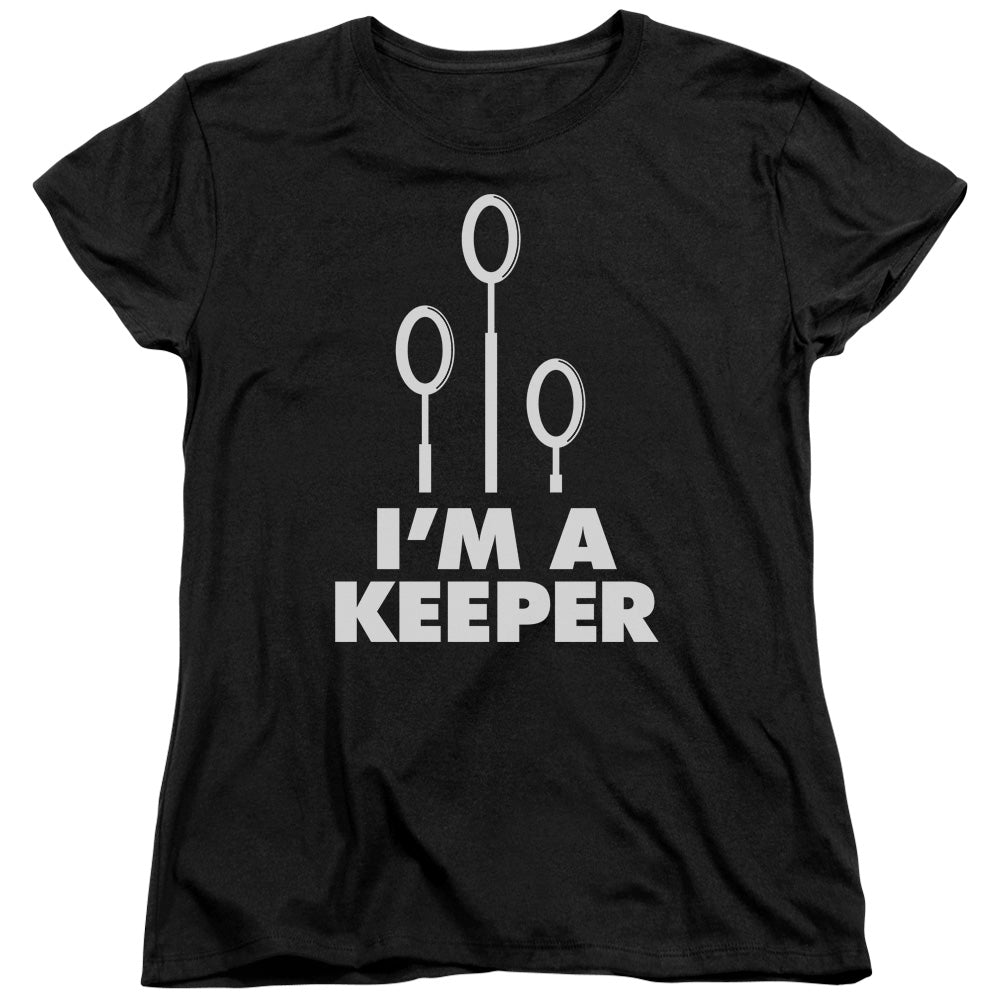 Harry Potter - Keeper - Short Sleeve Womens Tee - Black T-shirt