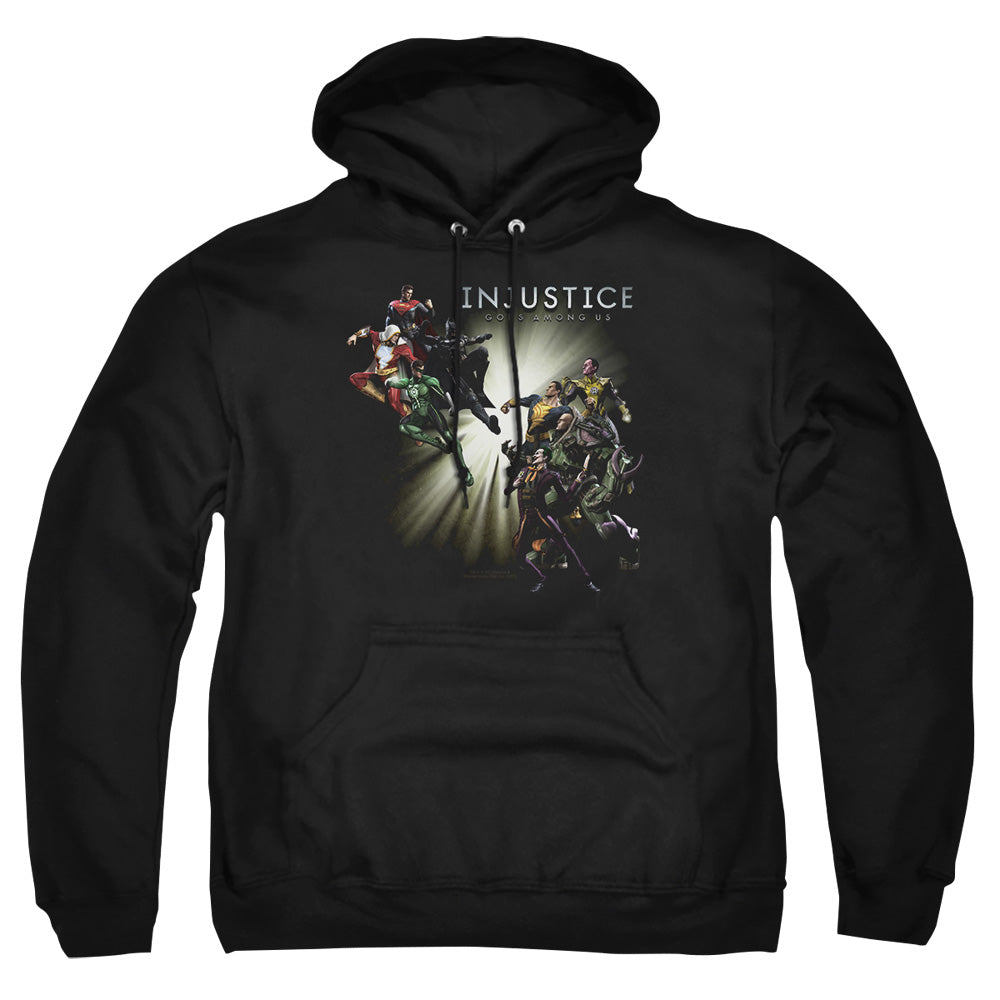 Injustice Gods Among Us - Good Vs Evil - Adult Pull-over Hoodie - Black