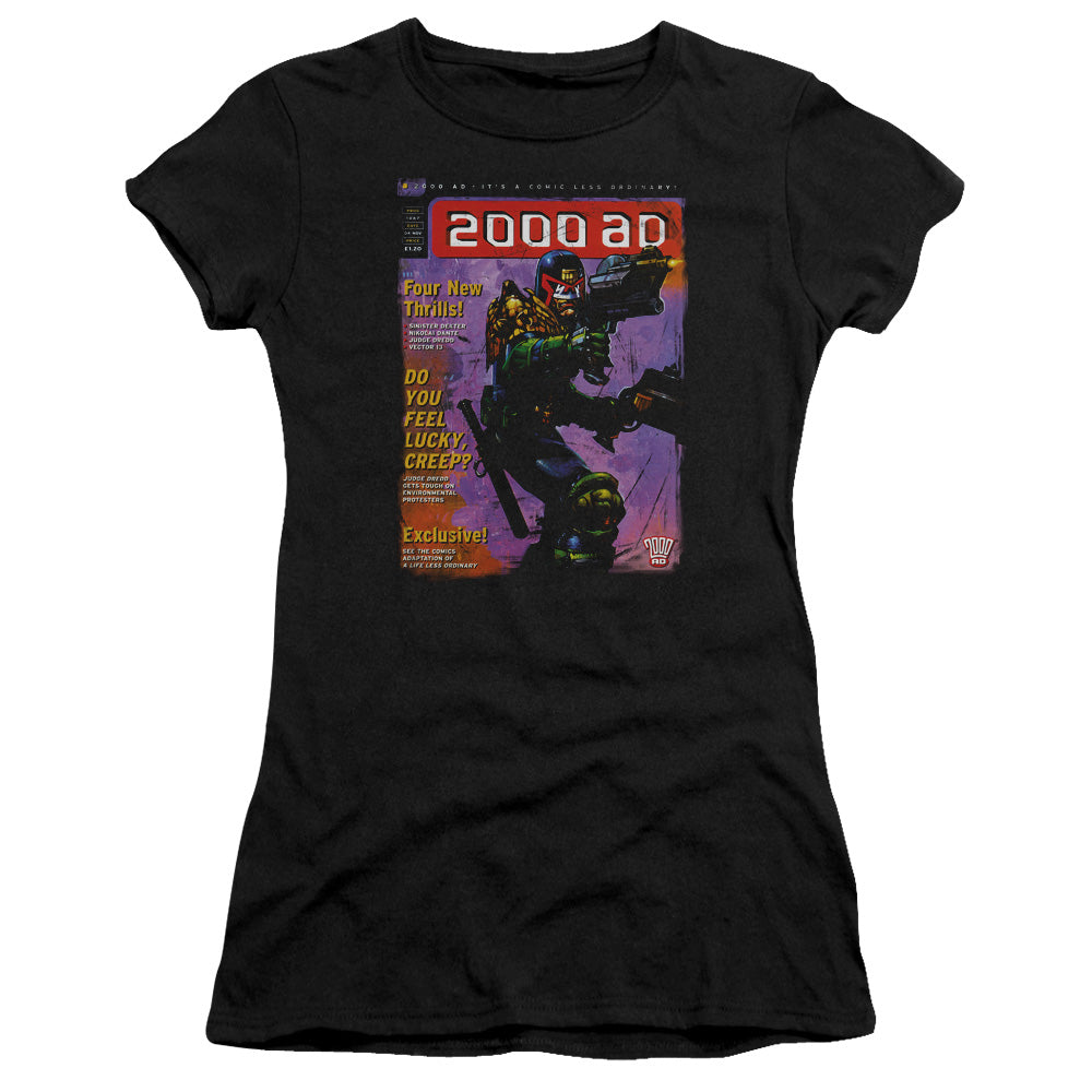 Judge Dredd - 1067 - Short Sleeve Junior Sheer - Black T-shirt