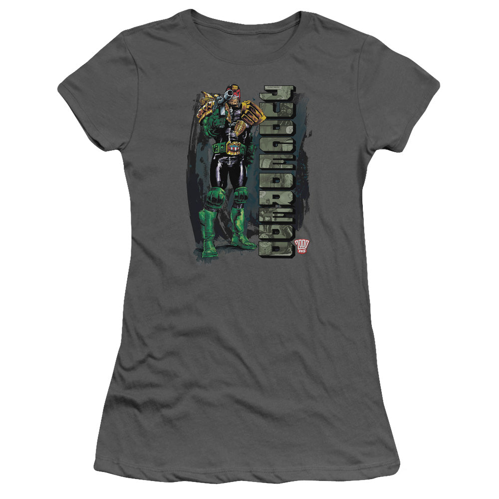 Judge Dredd - Blam - Short Sleeve Junior Sheer - Charcoal T-shirt