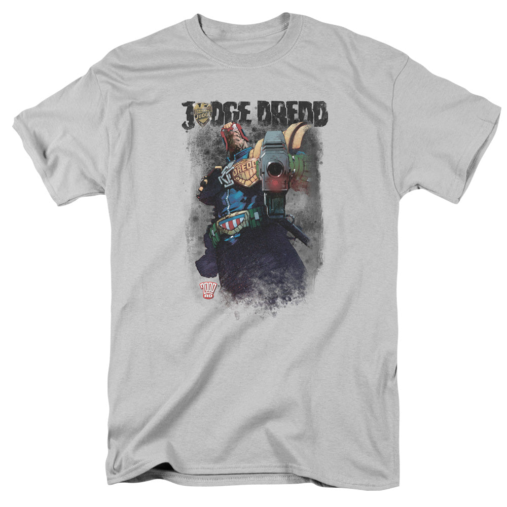 Judge Dredd - Last Words - Short Sleeve Adult 18/1 - Silver T-shirt