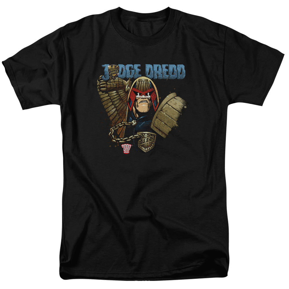 Judge Dredd - Smile Scumbag - Short Sleeve Adult 18/1 - Black T-shirt