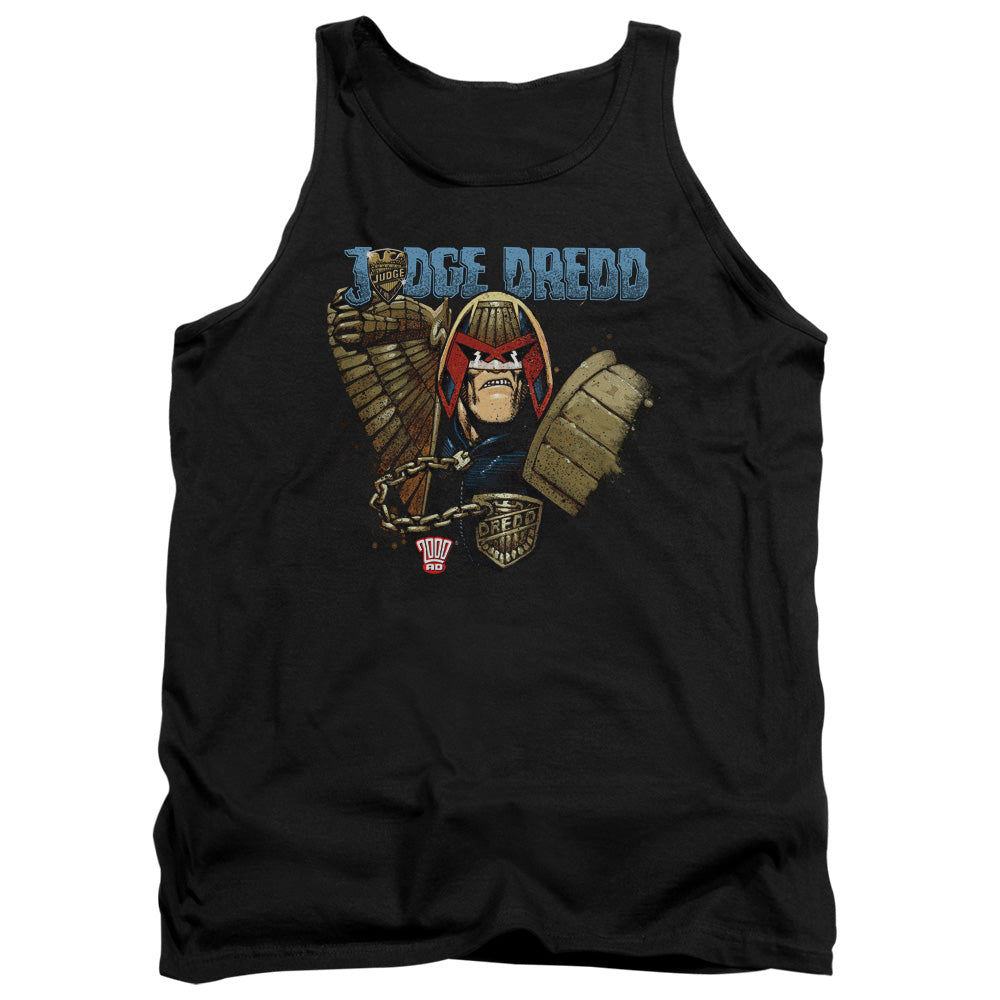 Judge Dredd - Smile Scumbag - Adult Tank - Black