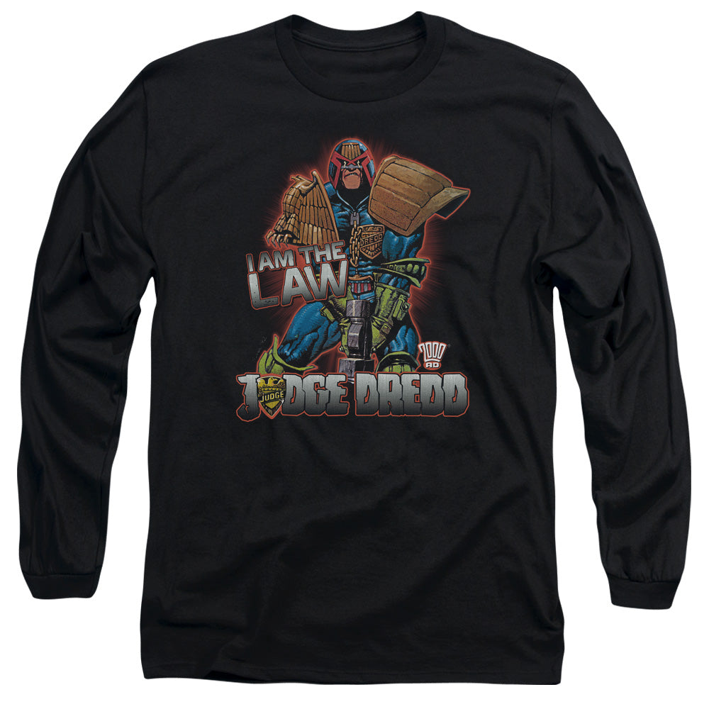 Judge Dredd - Law - Long Sleeve Adult 18/1 - Black T-shirt