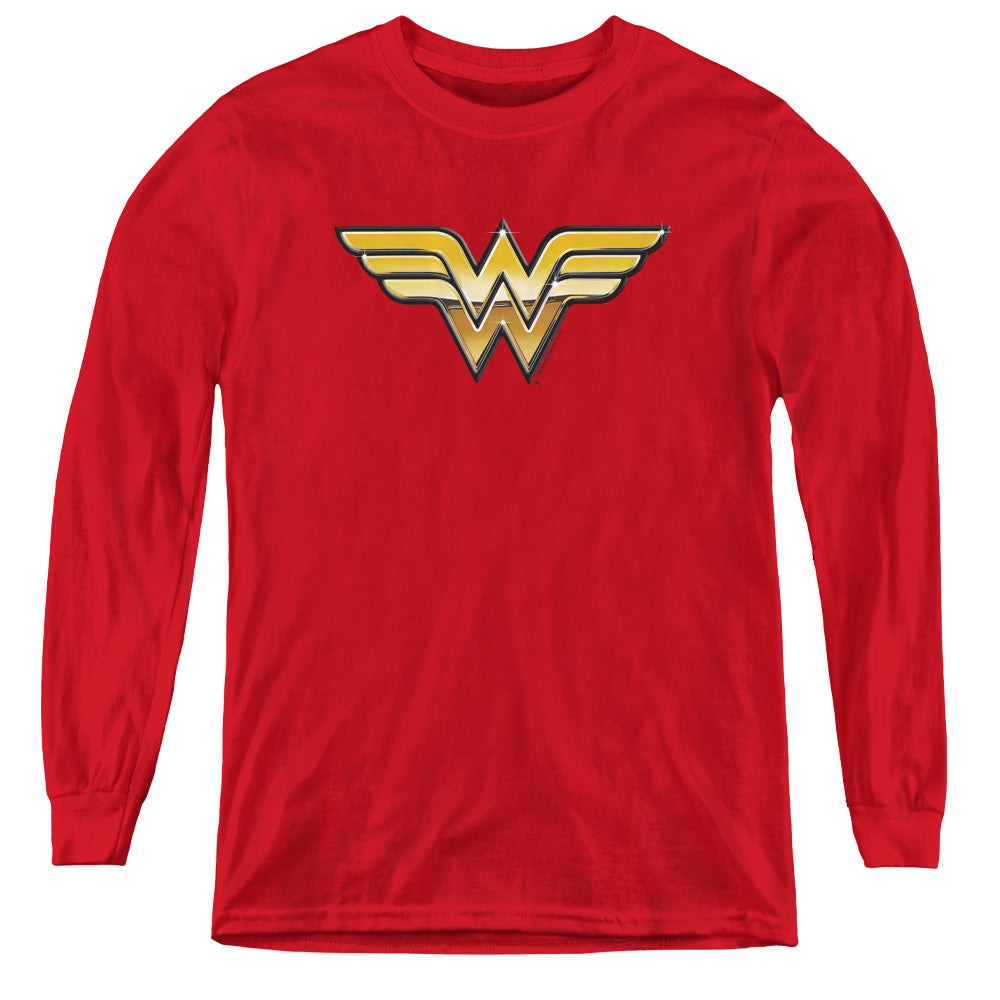 Jla - Golden - Youth Long Sleeve Tee - Red