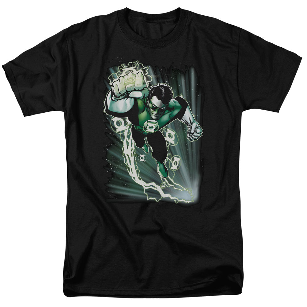 Jla - Emerald Energy - Short Sleeve Adult 18/1 - Black T-shirt