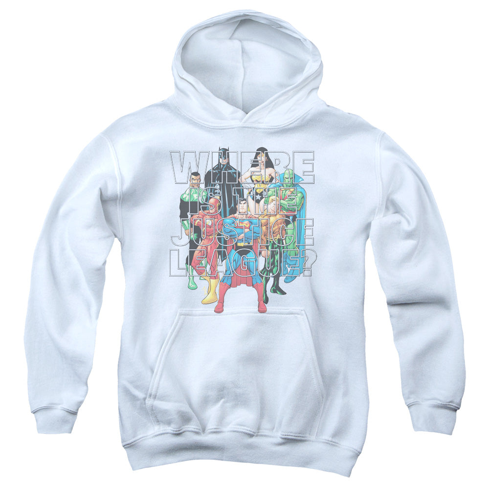 Jla - Classified #1 Cover - Youth Pull-over Hoodie - White