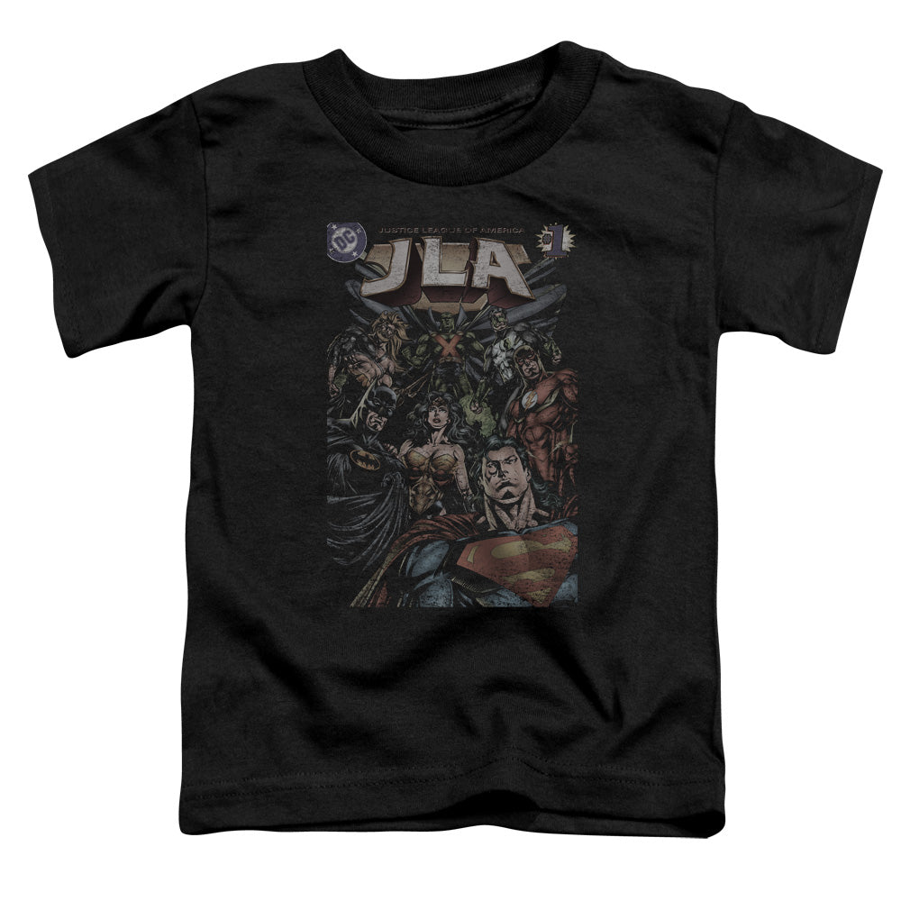 Jla - #1 Cover - Short Sleeve Toddler Tee - Black T-shirt