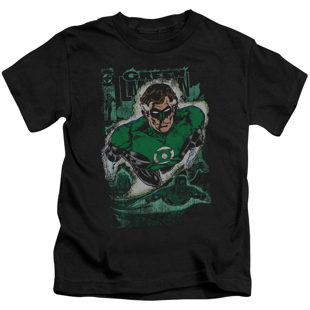 JLA GREEN LANTERN #1 DISTRESS - S/S JUVENILE 18/1 - BLACK - T-Shirt