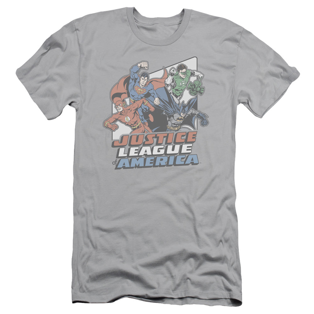 JLA FOUR AGAINST CRIME - S/S ADULT 30/1 - SILVER T-Shirt