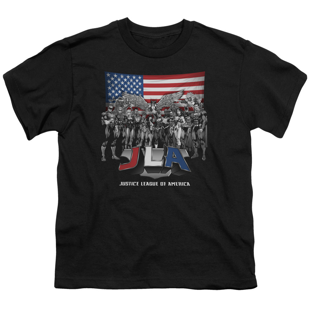 Jla - All American League - Short Sleeve Youth 18/1 - Black T-shirt