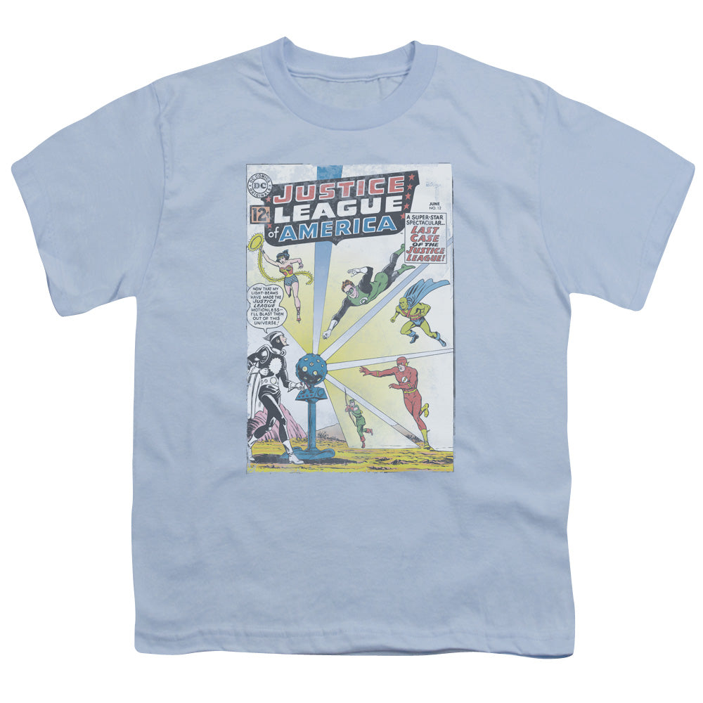 Jla - Vintage Cover 12 - Short Sleeve Youth 18/1 - Light Blue T-shirt