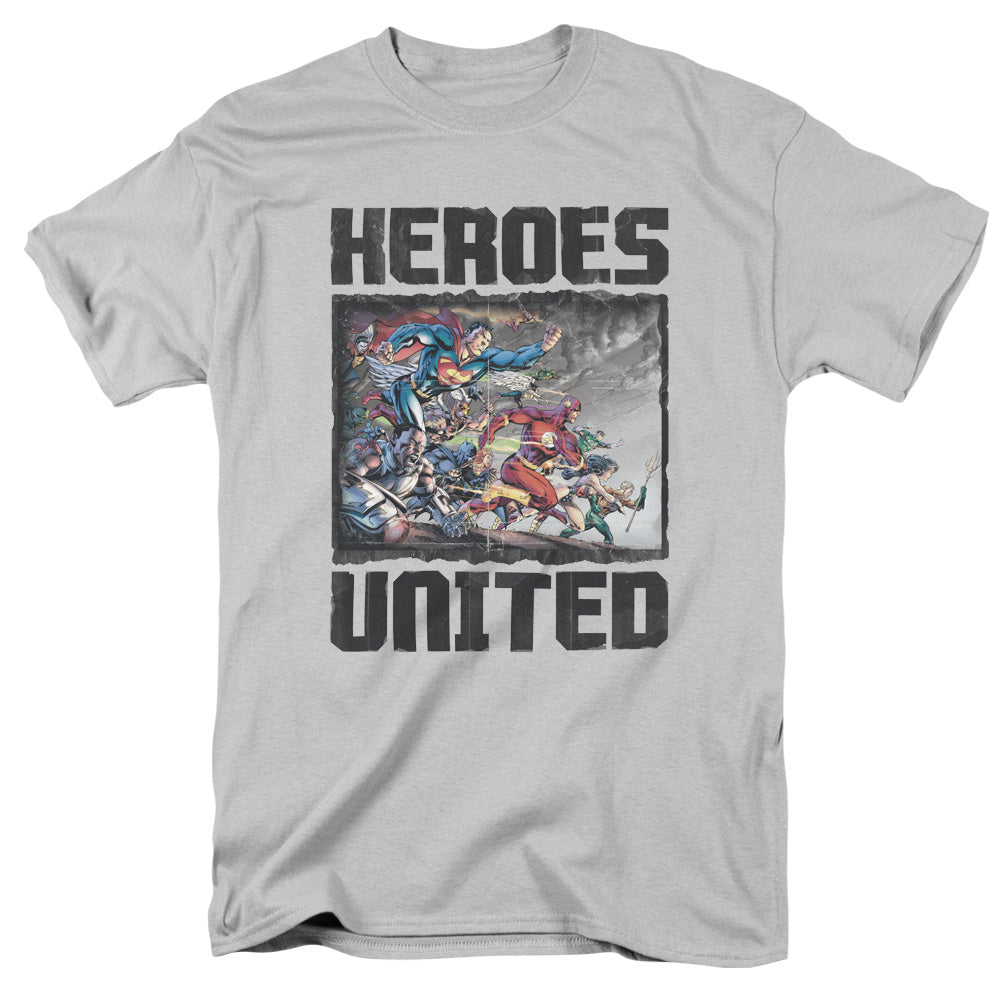 Jla - The Charge - Short Sleeve Adult 18/1 - Silver T-shirt