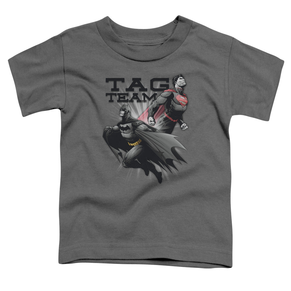 Jla - Tag Team - Short Sleeve Toddler Tee - Charcoal T-shirt