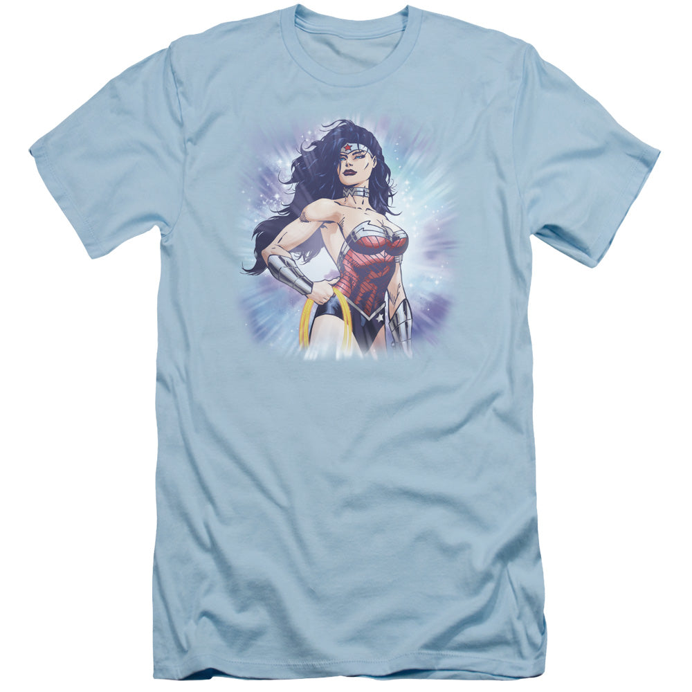 Jla - Warrior - Short Sleeve Adult 30/1 - Light Blue T-shirt