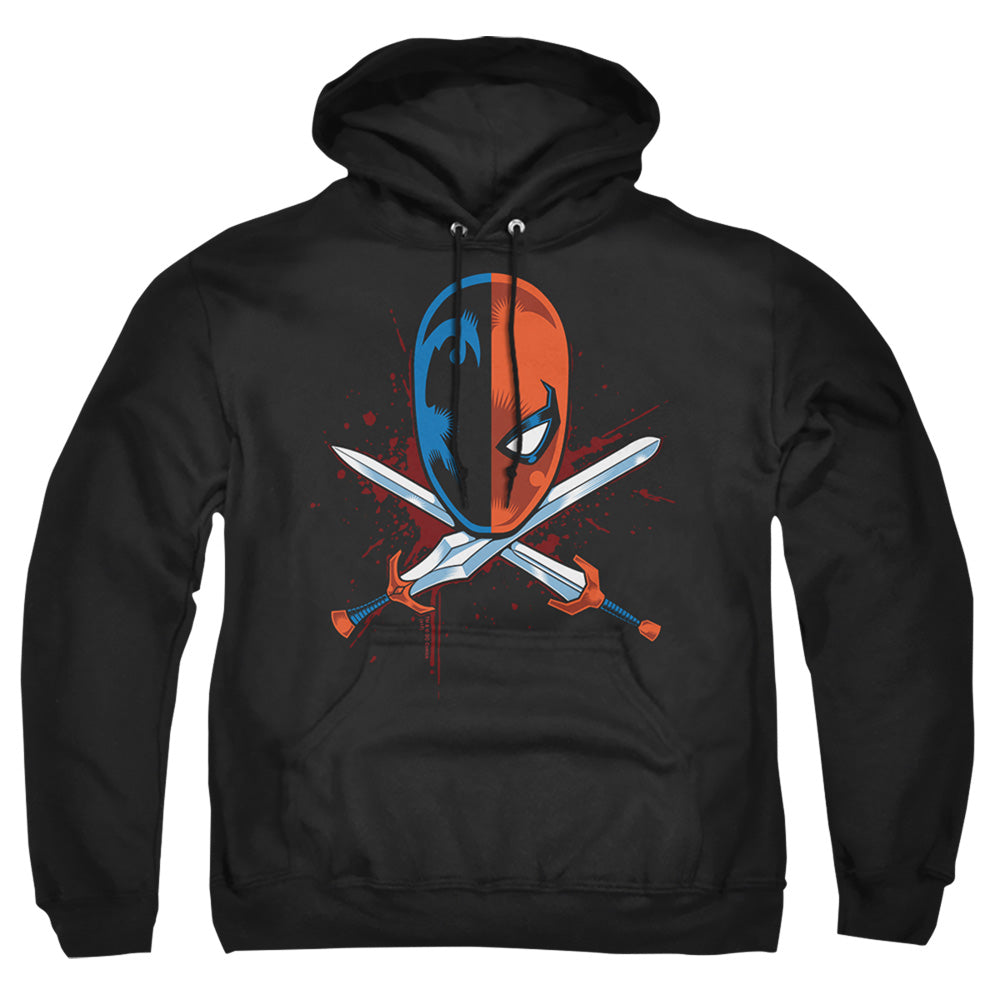 Jla - Crossed Swords - Adult Pull-over Hoodie - Black