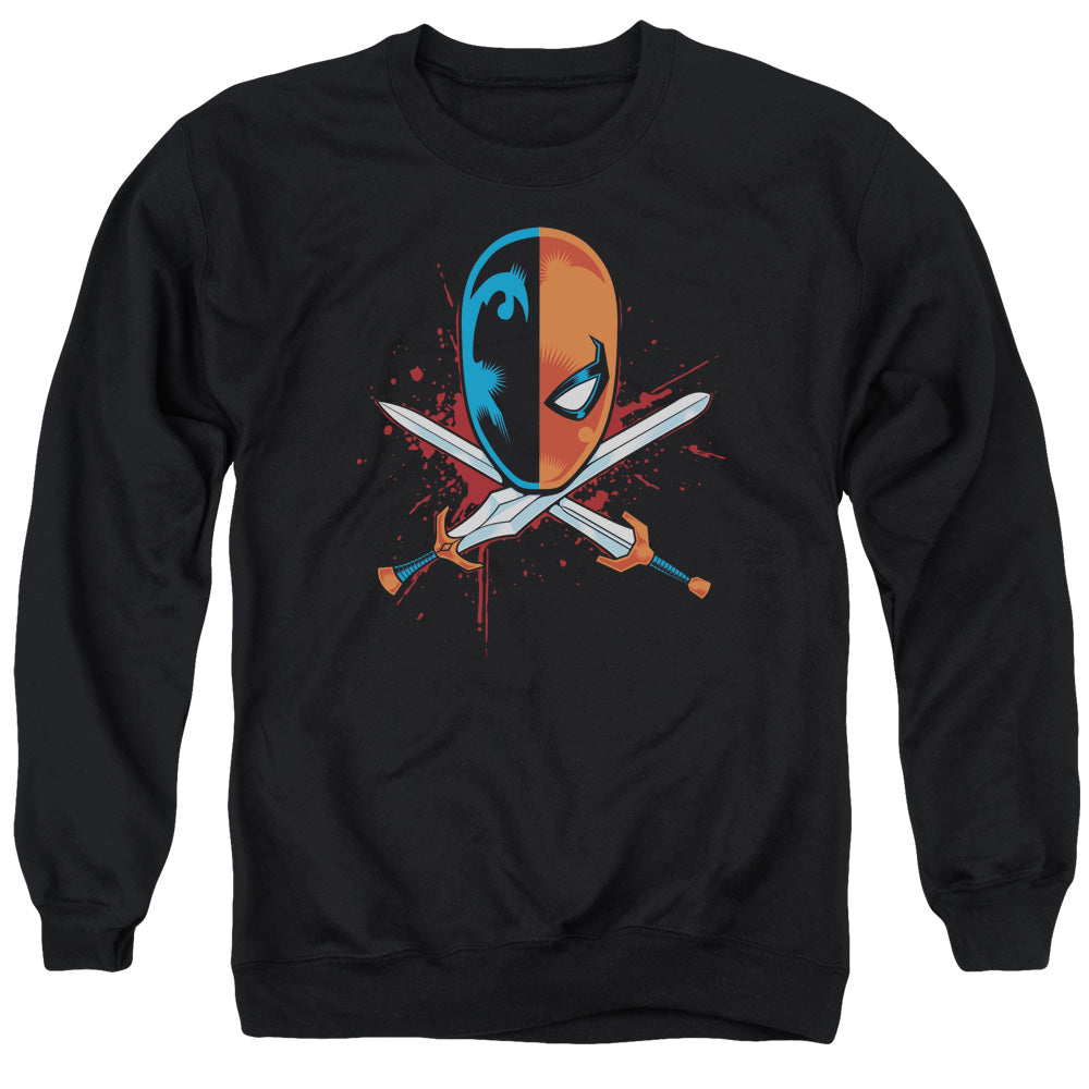 Jla - Crossed Swords - Adult Crewneck Sweatshirt - Black